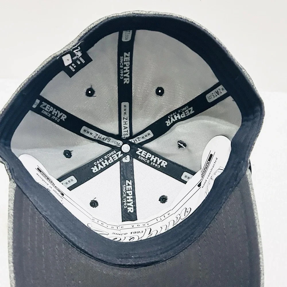 Zephyr Jackson State Tigers Gray Heather Hat Cap Stretch‎ Flex Medium NCAA